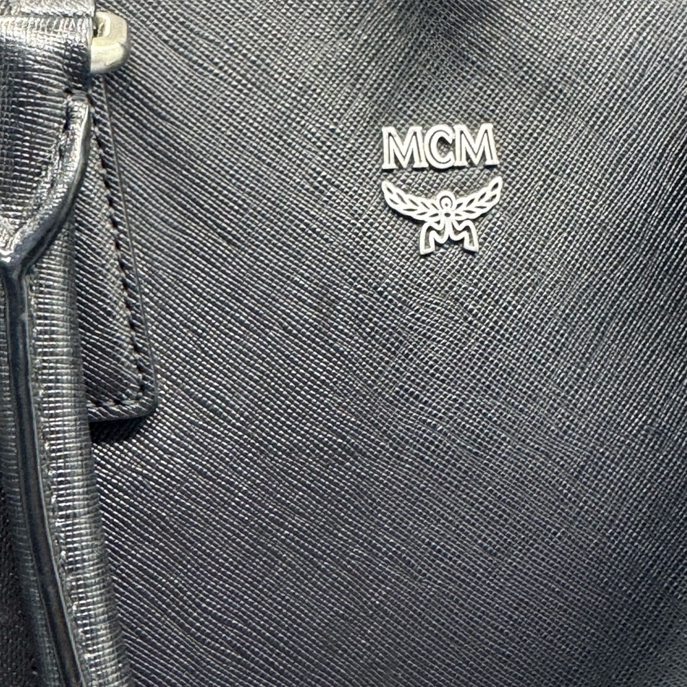MCM Black Leather Men's/Women’s Laptop/Briefcase Bag - Picture 9 of 16